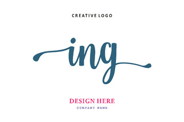 Canvas Print - ING lettering logo is simple, easy to understand and authoritative