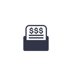 Sticker - Invoice, bill forms icon