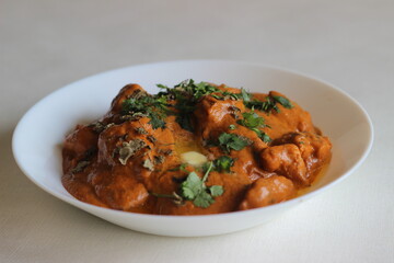 Wall Mural - Homemade butter chicken, an Indian delicacy