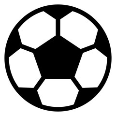 Sticker - 
A filled design icon of football 
