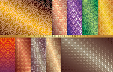 Wall Mural - vintage ornament. seamless pattern background.