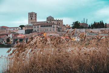 Canvas Print - Selective focus shot of Catedral de Zamora in Spain