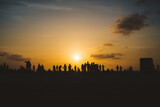 Fototapeta Konie - Sunset Silhouettes 