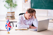 © Elnur - Schoolboy learning english language via Internet