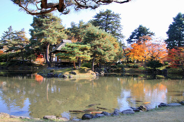 秋の御薬園（福島県・会津若松市）