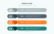 © Paradox-D - 4 options of infographic, infographic design for Process chart. , diagram with steps, options, parts or processes. Vector business template for presentation. Creative concept for infographic.