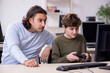 © Elnur - Father and son playing computer games
