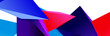 © antishock - Triangle mosaic abstract background, 3d triangular low poly shapes. Geometric vector illustration for covers, banners, flyers and posters and other