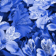A bouquet of blue orchids is beautiful, fresh, bright. Flower background.