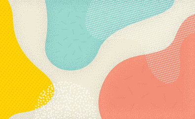 colorful background in pop art style. abstract colorful spotty pattern. memphis texture style. vecto