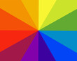 © SolaruS - Rainbow color radial background. Vector abstract colour backdrop.
