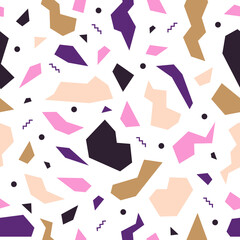 Wall Mural - abstract pattern. geometric modern shapes colorful elements backdrop, contemporary geometric vector 