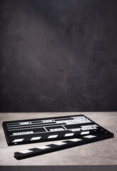 Poster - black movie clapper board or clapperboard