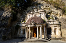 The Small Temple Of Sant'Emidio Alle Grotte Is One Of The Most Important Monuments Of Ascoli Piceno And Represents A Valuable Prototype Of The Baroque Religious Art Of The Marche, Italy.