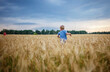 © Maria - Kids running in wheat field, live life to the fullest, freedom, childhood and happiness