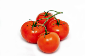 Wall Mural - tomatoes isolated on white