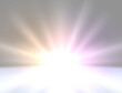 © iaroslavka - Abstract golden bright light. White shine burst vector illustration isolated. Bright and shine color light star. Light effect on transparent background