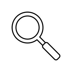 Poster - search magnifying glass line style icon