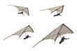 Set of real vintage hang glider wings