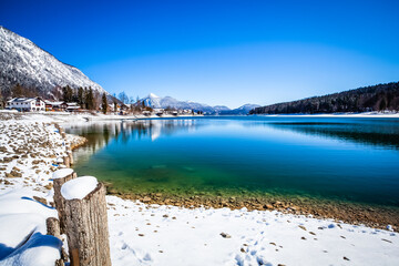 bavaria, water, walchensee, lake, mountain, germany, blue, nature, alps, landscape, sky, mountains, see, german, travel, forest, view, tree, autumn, summer, alpen, scenic, vacation, outdoors, green, r