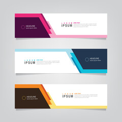 Wall Mural - vector banner abstract geometric background, modern banner advertising design. can use for brochure,