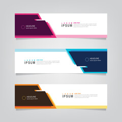 Wall Mural - vector banner abstract geometric background, modern banner advertising design. can use for brochure,