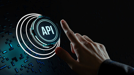 Internet, business, Technology and network concept. Application Programming Interface. Software development tool