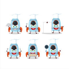 Sticker - Cartoon character of rocket toy with various chef emoticons