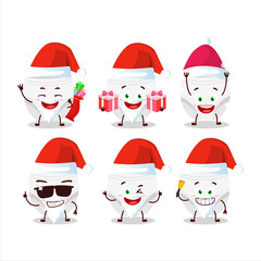 Wall Mural - Santa Claus emoticons with white baby diapers cartoon character