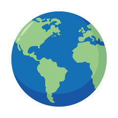 Sticker - world planet earth ecology icon