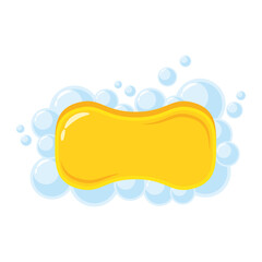 Poster - soap bar with bubbles icon