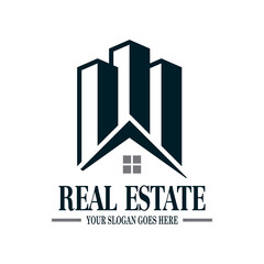 Wall Mural - Building Vector , Real Estate Logo