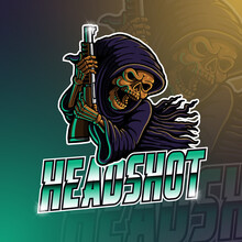 Grim Reaper Esport Mascot Logo