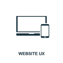 Wall Mural - website ux icon. simple element from website development collection. filled website ux icon for temp