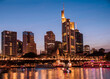 Skyline Frankfurt am Main am Abende