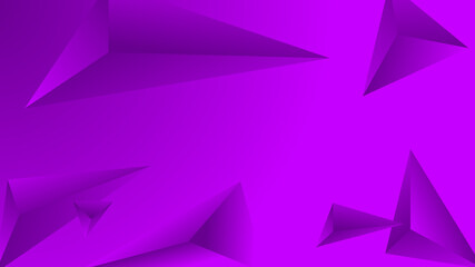 Poster - Abstract purple polygon on gradient background. illustration .