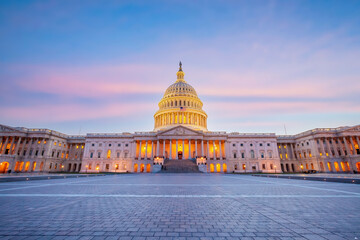 Fototapete - The United States Capitol Building in Washington, DC. American landmark