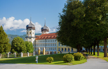 Wall Mural - STAMS, AUSTRIA, SEPTEMBER 9, 2020 - Cistercian Stams Abbey (Stift Stams) in Stams, Imst district, Tyrol, Austria.