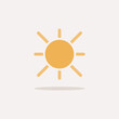 © imaagio.stock - Sunny day. Color icon with shadow. Weather vector illustration
