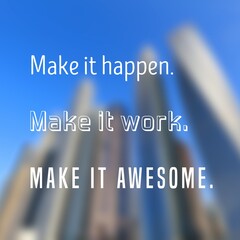 Wall Mural - Make it awesome poster