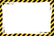 Caution tape border grunge design. Clipart image.