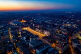 Fototapeta Miasto - Aerial view of the city of Bytom.