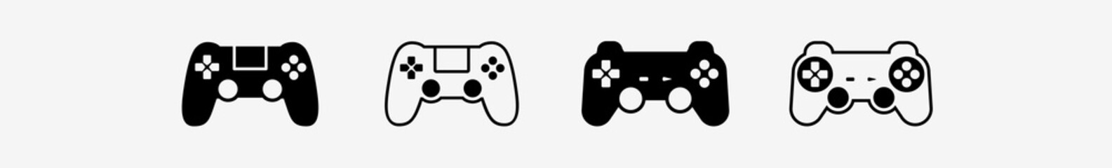 Wall Mural - game controller icon set | gamepad game controller vector illustration logo | gaming controller icon