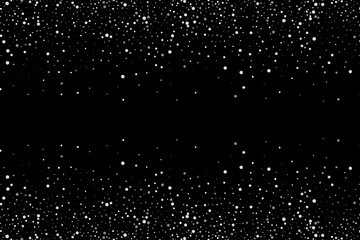 Wall Mural - gray glitter confetti. sparkling glitter border, festive frame. great for wedding invitations, party