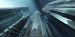 © ustas - Skyscrapers, cityscape, high-rise buildings against the sky, banner, 3d rendering