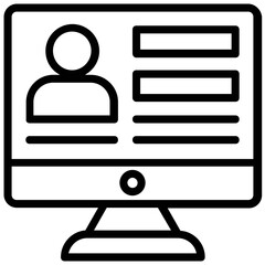 Wall Mural - a computer monitor symbolising user interface could be of website or any software