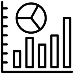 Poster - Bar‌ ‌chart‌ ‌and‌ ‌line‌ ‌graph‌ ‌analysis,‌ ‌graph‌ ‌report‌ ‌line‌ ‌icon‌ ‌
