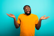 © alphaspirit - Man is confused about something. Concept of options, confusion, indecision.