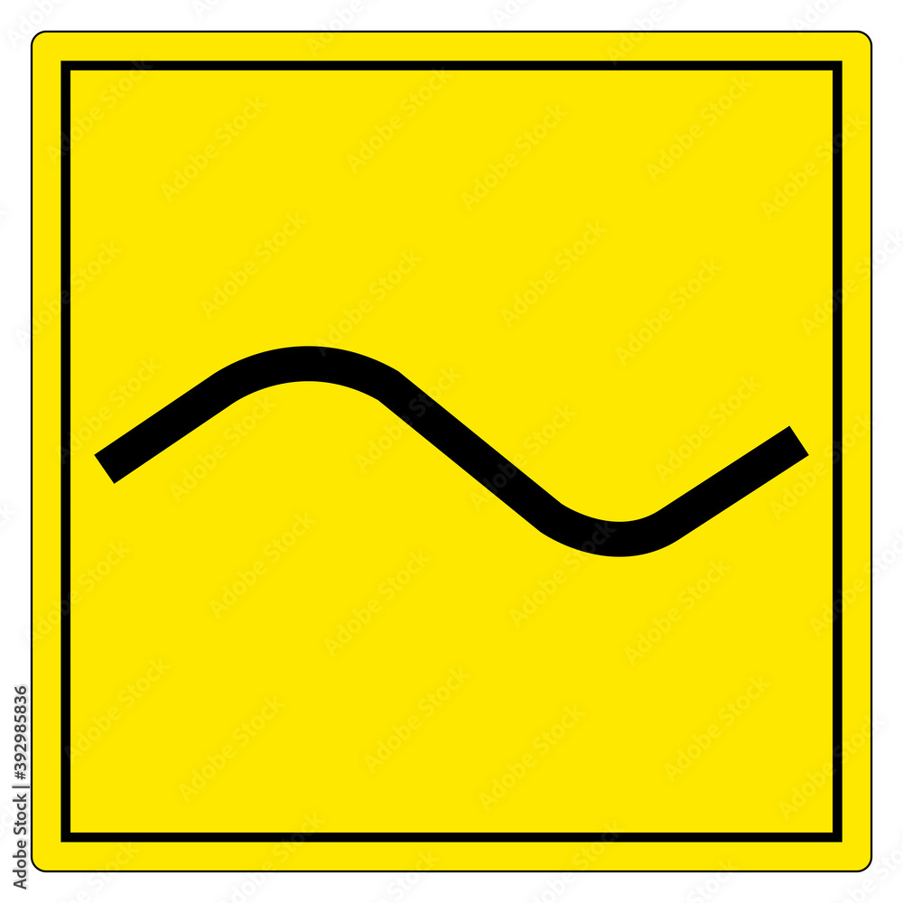 Alternating Current AC Symbol Sign Isolate On White Background,Vector ...
