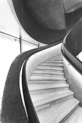 Poster - Modern spiral staircase. Contemporary architecture abstract background